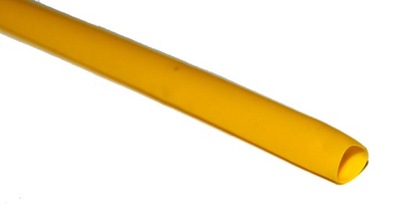 Rurka rura termokurczliwa żółta 9,5mm 1 metr 2/1