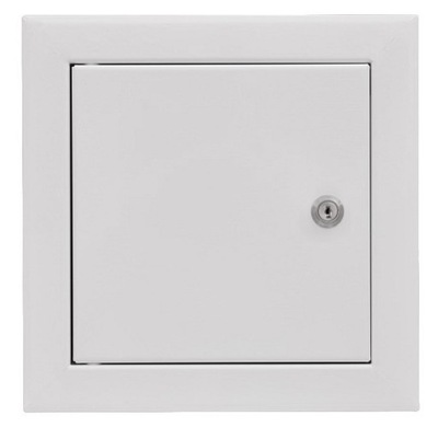 DRZWICZKI REWIZYJNE METALOWE 20x20, ZAMEK NA KLUCZ