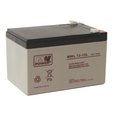 Akumulator AGM MW Power MWL 12-12L (12V 12Ah)