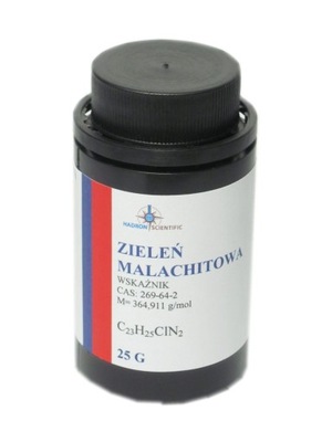 ZIELEŃ MALACHITOWA - WSKAŹNIK/BARWNIK - 25 G