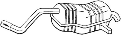 SILENCER END RENAULT MODUS 1.6 82KW 04-08 BOSAL - milautoparts-fr.ukrlive.com