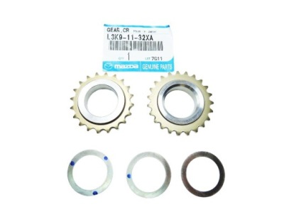 Колесо зубчатое шестерня вала комплект  оригинальный номер mazda 3 6 cx7 2.3t фото №1