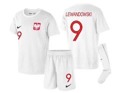 STRÓJ PIŁKARSKI NIKE POLSKA LEWANDOWSKI 110-116