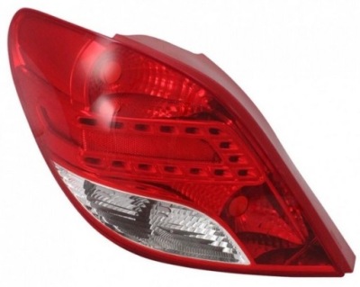 Фара задний задняя peugeot 207 cc 09- левая led tyc фото №1