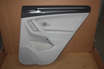 Обшивка обивка дверь задняя правое vw tiguan кожа фото №1