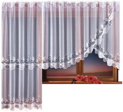 Delicja 300x150cm firana z kpl. balk. (na okno)