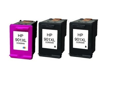 tusze do HP 901 XL CZARNY 2 szt + HP 901 XL KOLOR