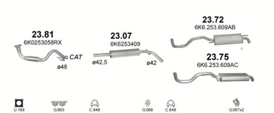 Tłumik środkowy Seat Cordoba +Ibiza poj.1,0-1,4 93-02r. - milautoparts-fr.ukrlive.com