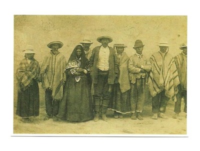 Pocztówka - Indianie Catchagui - Argentyna, XIX w.