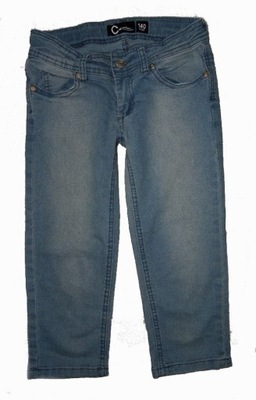 C Cubus miekkie dżinsy 3/4 jeans r.140/10lat