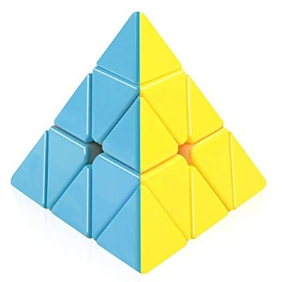 KOSTKA logiczna Pyraminx 3x3 (+) pyramid do układania edukacyjna piramida