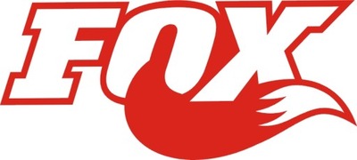 FOX 7x3cm czerwona naklejka 403-5P RÓŻNE KOLORY