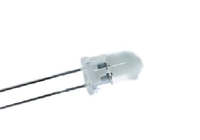 Dioda LED 5mm 12V Biała