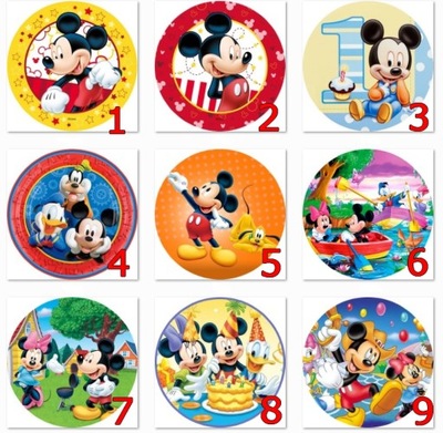 GRUBY OPŁATEK NA TORT MYSZKA MICKEY MIKI 27wzorów