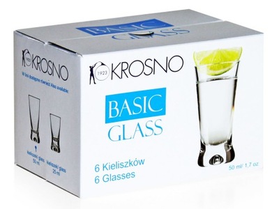 Kieliszki do wódki KROSNO X IKS Basic Glass 50ml