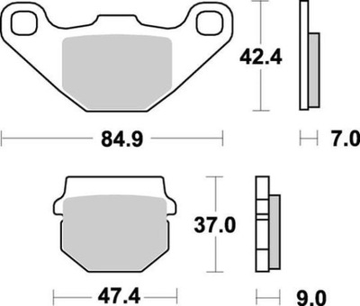 SABOTS DE FREIN SBS 544ATS CAN-AM KX80 RM 80 DERBI CPI RS-4 - milautoparts-fr.ukrlive.com