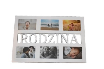 MULTI RÁM fotorámik s nápisom RODINA mdf