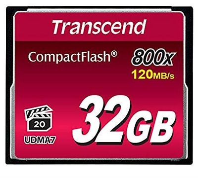Compact Flash CF 32GB Transcend 800x 120MB/s