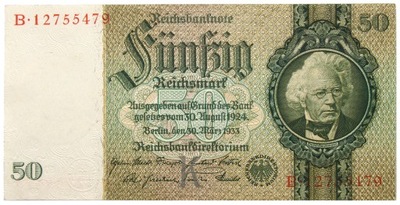 Niemcy - BANKNOT - 50 Marek 1933 - emisja 1934
