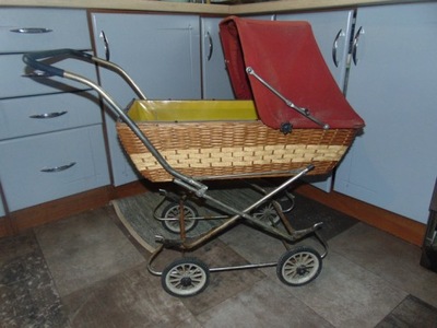 Wózek dla lalki,misia,vintage lata 70,na wystrój