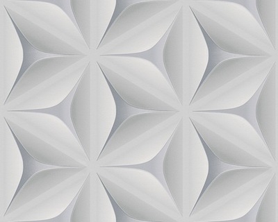TAPETA 96042-1 NOWOCZESNA SZARA EFEKT 3D ROZETA