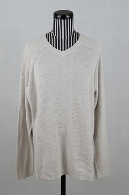 FILIPPA K sweter bawełna off white wzorek L