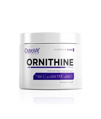 OSTROVIT SUPREME PURE ORNITHINE 200G L-ORNITYNA HORMON WZROSTU HGH