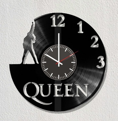 Zegar z płyty winylowej Queen Muzyka prezent