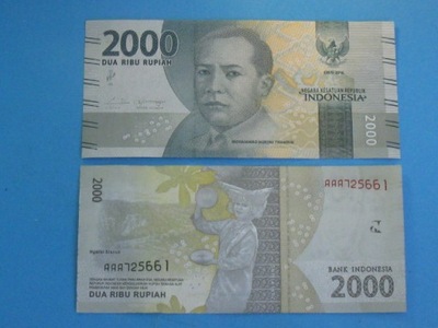 Indonezja Banknot 2000 Rupiah AAA !! 2016 P-NEW