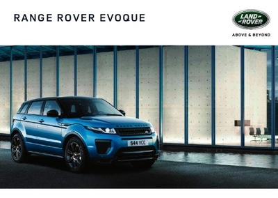 Range Rover Evoque prospekt m. 2018 angielski
