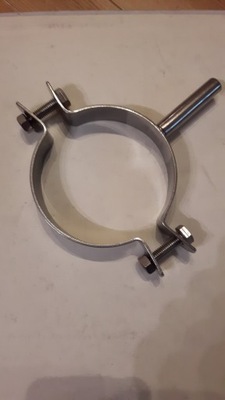 OBEJMA UCHWYT DO RUR DN 80, STAL NIERDZEWNA, INOX