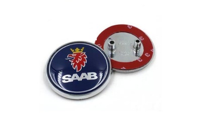 EMBLEMAT LOGO ZNACZEK SAAB 68mm KLAPA TYŁ