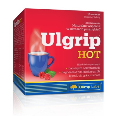 Olimp Ulgrip Hot malinowy 10 saszetek