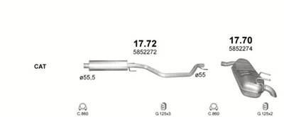 SILENCER END OPEL VECTRA C/SIGNUM 1,9CDTI/2,0DTI - milautoparts-fr.ukrlive.com