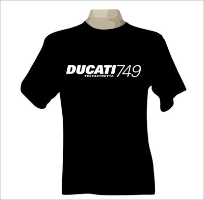 T-SHIRT KOSZULKA MOTOCYCLE AVEC NADRUKIEM DUCATI 749/999 AVEC R - milautoparts-fr.ukrlive.com