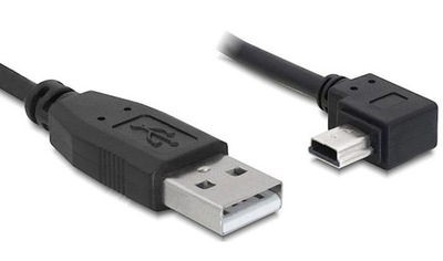 Kabel Mini USB Kątowy 90 Kamera NAVI Auto HDD 1.8m