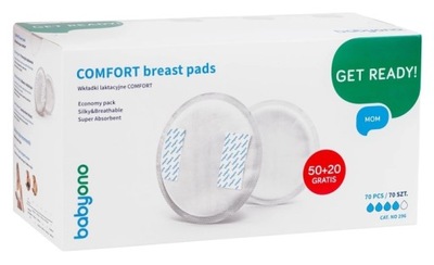 BabyOno Wkładki laktacyjne COMFORT 70 szt.