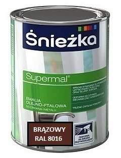 ŚNIEŻKA SUPERMAL OLEJNO-FTALOWA BRĄZOWY POŁYSK 5L
