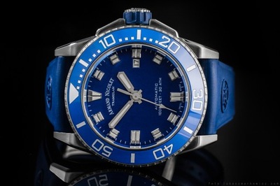 ARMAND NICOLET JS9-41 AUTOMATIC CERAMIC BEZEL 41MM NOWY/KPL.