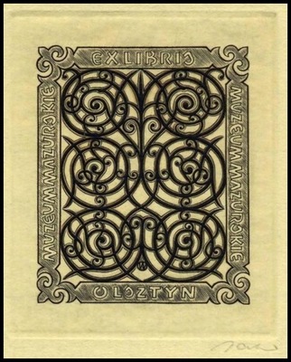 Jakubowski 1961 Exlibris C2 Ornament 146