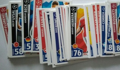 karty piłkarskie Champions League 2017/18 - 70 szt