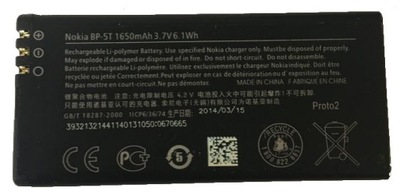 ORYGINALNA BATERIA NOKIA BP-5T LUMIA 820 1650mAh