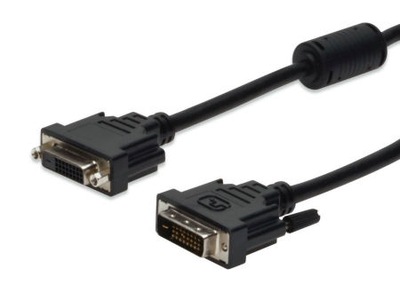 kabel DVI-D DualLink 24+1 M/Ż czarny 5m Assmann