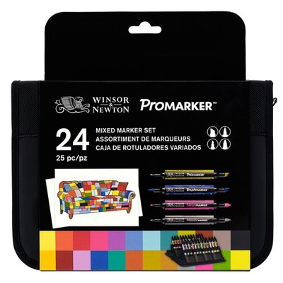 ProMarker W&N 24 pisaki Mixed Set