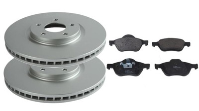 DISCS PADS FRONT RENAULT LAGUNA II 01-07 SET - milautoparts-fr.ukrlive.com