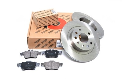 SET DISCS BRAKE 278MM + PADS REAR OPEL VECTRA C 2002-2008 - milautoparts.fr