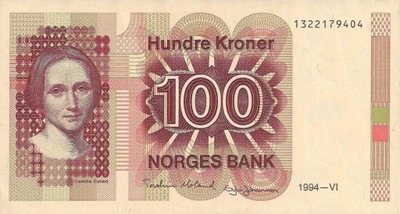 NORWEGIA 100 Kroner 1994 P-43e UNC