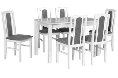 Stół + 6x krzesło - zestaw nr 15 - komplet