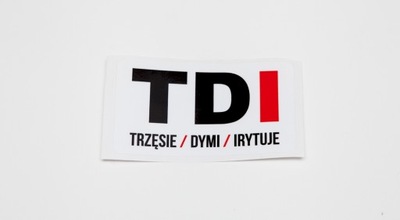 AUTOCOLLANT TDI TRZESIE DYMI IRYTUJE VW PASSAT GOLF - milautoparts-fr.ukrlive.com