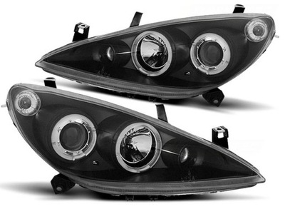 LAMPS FRONT PEUGEOT 307 01-05R RINGS SONAR BLK - milautoparts-fr.ukrlive.com